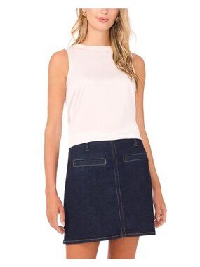 NWT Vince Camuto New Ivory Sleeveless Crewneck Tank Medium MSRP $69